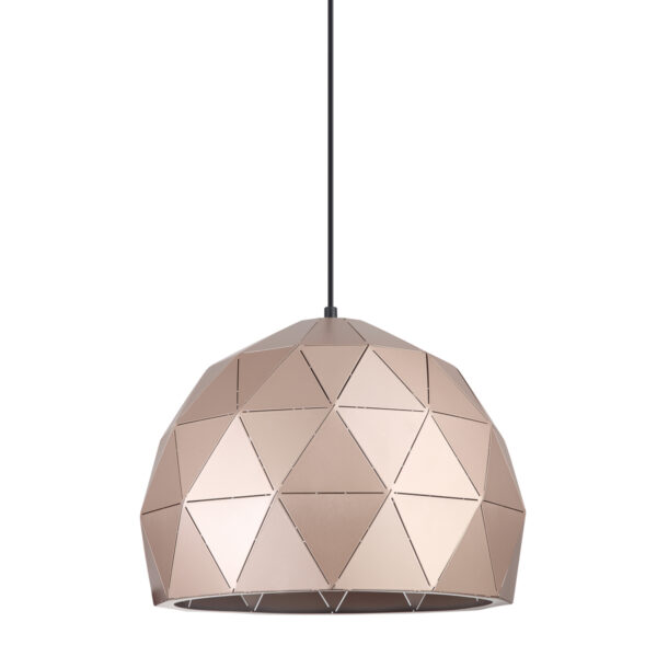 Pendant lamp Lux Harley – modern pendant lamp in champagne gold and steel
