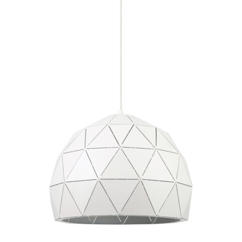 Pendant lamp Lux Harley – modern pendant lamp in white and steel