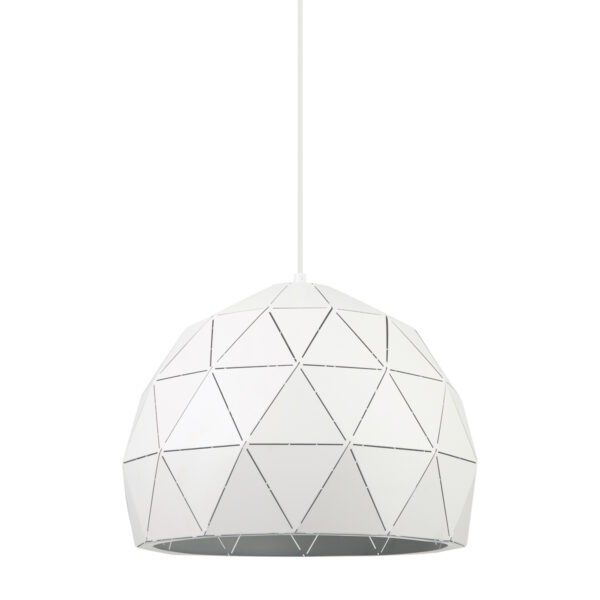Pendant lamp Lux Harley – modern pendant lamp in white and steel