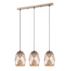 Pendant lamp Lux Harley – modern pendant lamp in champagne gold and steel