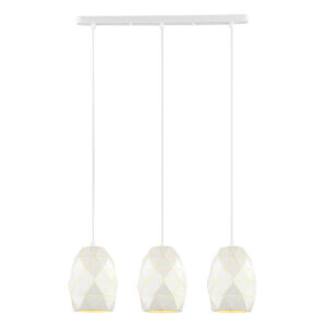 Pendant lamp Lux Harley – modern pendant lamp in white and steel