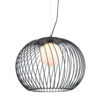 Pendant lamp Lux Clarisa – modern pendant lamp in black and steel