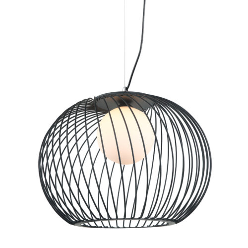 Pendant lamp Lux Clarisa – modern pendant lamp in black and steel