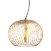 Pendant lamp Lux Clarisa 25w – modern pendant lamp in gold and steel