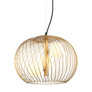 Pendant lamp Lux Clarisa 25w – modern pendant lamp in gold and steel