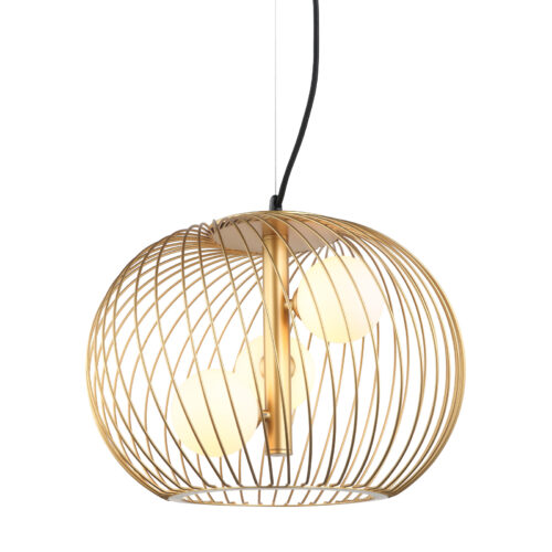 Pendant lamp Lux Clarisa 25w – modern pendant lamp in gold and steel
