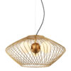 Pendant lamp Lux Zeno – modern pendant lamp in gold and steel