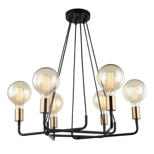 Pendant lamp Lux Betty – modern pendant lamp in brown