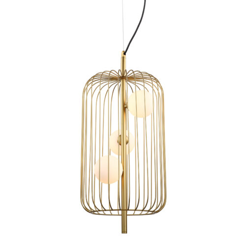 Pendant lamp Lux Hayden – modern pendant lamp in gold and steel