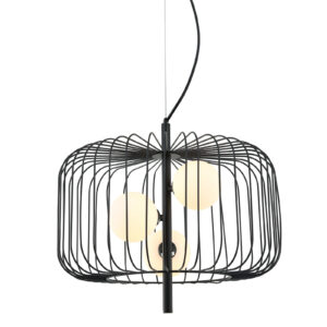 Pendant lamp Lux Daren – modern pendant lamp in black and steel
