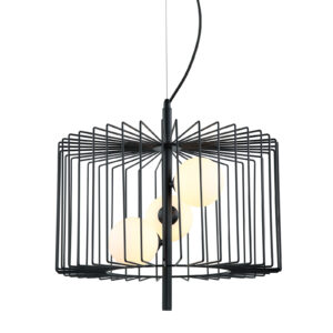 Pendant lamp Lux Daren – modern pendant lamp in black and steel