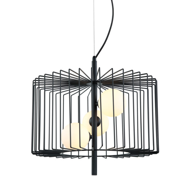 Pendant lamp Lux Daren – modern pendant lamp in black and steel