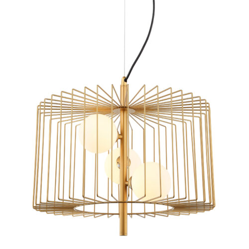 Pendant lamp Lux Daren – modern pendant lamp in gold and steel