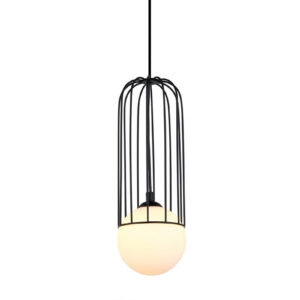 Pendant lamp Lux Simon – modern pendant lamp in black and steel