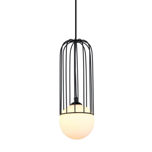 Pendant lamp Lux Simon – modern pendant lamp in black and steel