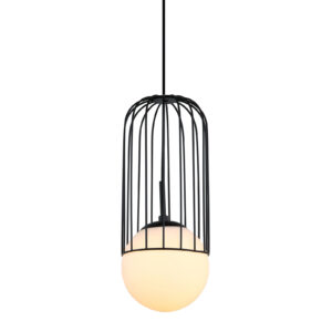 Pendant lamp Lux Matty – modern pendant lamp in black and steel