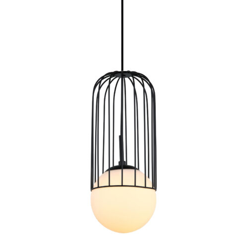 Pendant lamp Lux Matty – modern pendant lamp in black and steel