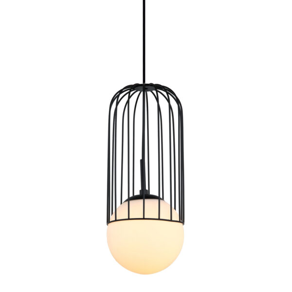 Pendant lamp Lux Matty – modern pendant lamp in black and steel
