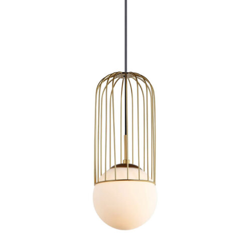 Pendant lamp Lux Matty 40w – modern pendant lamp in gold and steel