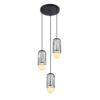Pendant lamp Lux Matty – modern pendant lamp in black and steel