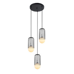 Pendant lamp Lux Matty – modern pendant lamp in black and steel