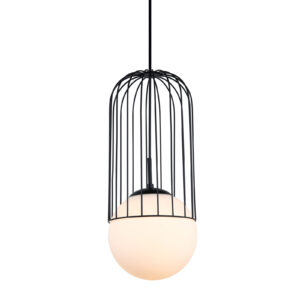 Pendant lamp Lux Matty – modern pendant lamp in black and steel