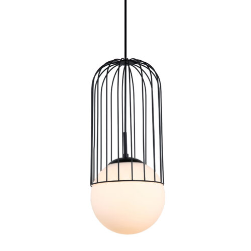 Pendant lamp Lux Matty – modern pendant lamp in black and steel