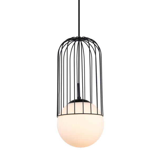 Pendant lamp Lux Matty – modern pendant lamp in black and steel