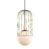 Pendant lamp Lux Matty – modern pendant lamp in gold and steel