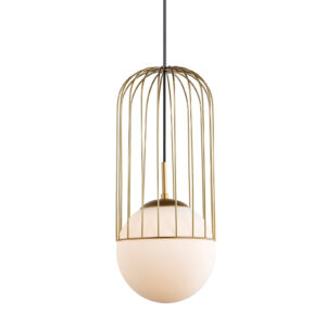 Pendant lamp Lux Matty – modern pendant lamp in gold and steel