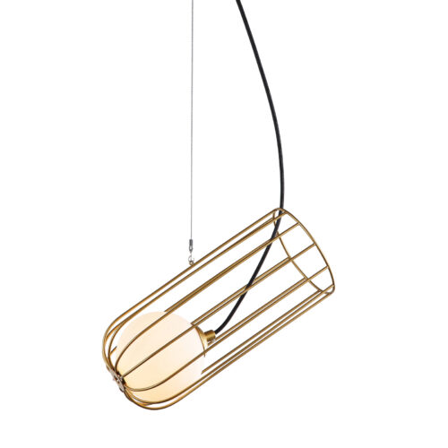 Pendant lamp Lux Coco – modern pendant lamp in gold and steel