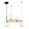 Pendant lamp Lux Amily 25w – modern pendant lamp in gold and steel