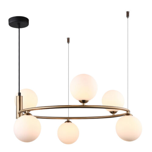 Pendant lamp Lux Amily – modern pendant lamp in gold and steel