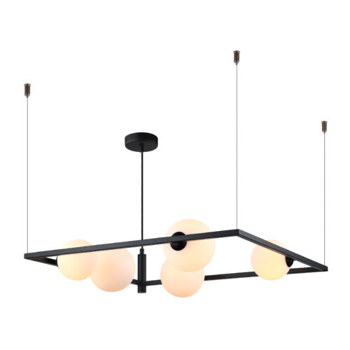 Pendant lamp Lux Gareth 25w – modern pendant lamp in black and steel