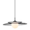 Pendant lamp Lux Sarah – modern pendant lamp in black and steel