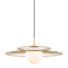 Pendant lamp Lux Sarah 40w – modern pendant lamp in gold and steel