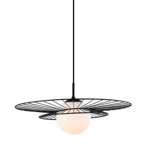 Pendant lamp Lux Alison – modern pendant lamp in black and steel