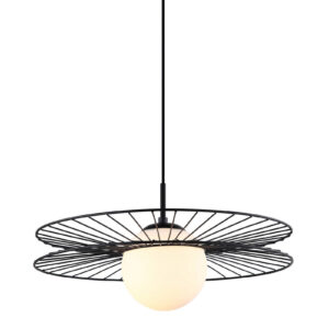 Pendant lamp Lux Sandy – modern pendant lamp in black and steel