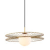 Pendant lamp Lux Sandy 40w – modern pendant lamp in gold and steel