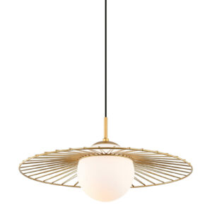 Pendant lamp Lux Sally 40w – modern pendant lamp in gold and steel