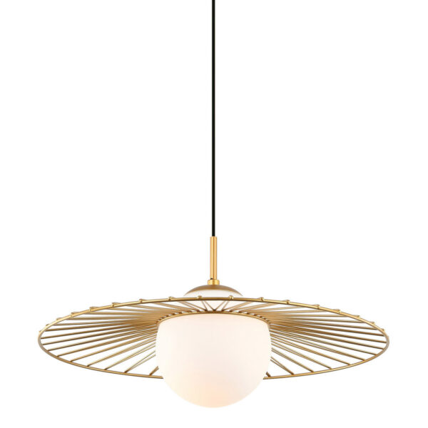 Pendant lamp Lux Sally 40w – modern pendant lamp in gold and steel