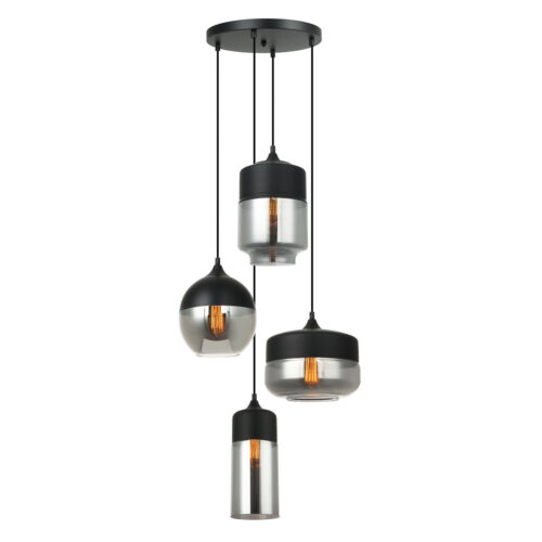 Pendant lamp Lux Molina – modern pendant lamp in black and steel