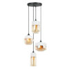 Pendant lamp Lux Molina – modern pendant lamp in black and steel