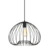 Pendant lamp Lux Meddi – modern pendant lamp in black and steel