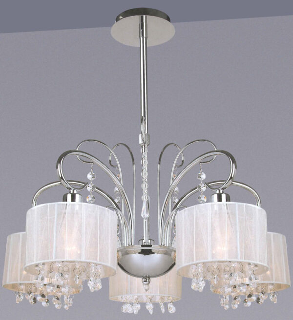Pendant lamp Lux Span – modern pendant lamp in chrome and metal