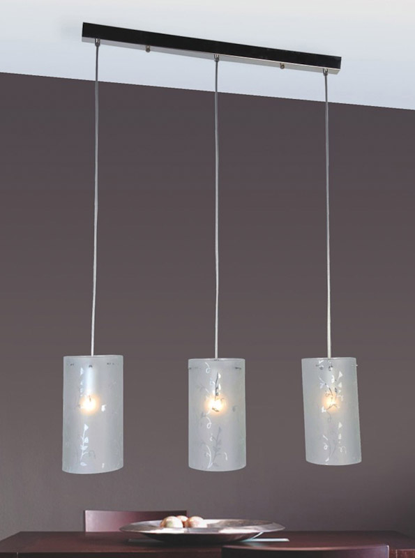 Pendant lamp Lux Rico – modern pendant lamp in chrome and metal alloy