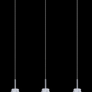 Pendant lamp Lux Viviera – modern pendant lamp in chrome and metal alloy