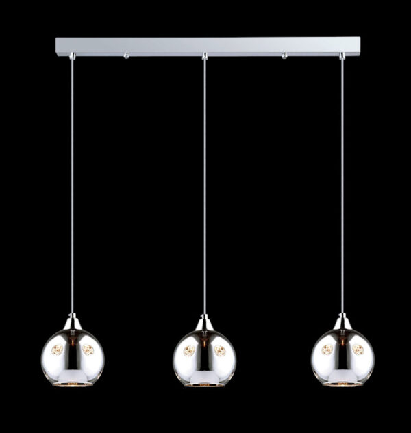 Pendant lamp Lux Martin 40w – modern pendant lamp in chrome and metal
