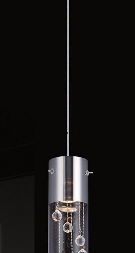 Pendant lamp Lux Cordell – modern pendant lamp in chrome and metal alloy