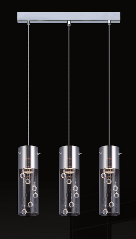 Pendant lamp Lux Cordell 105w – modern pendant lamp in chrome and metal alloy